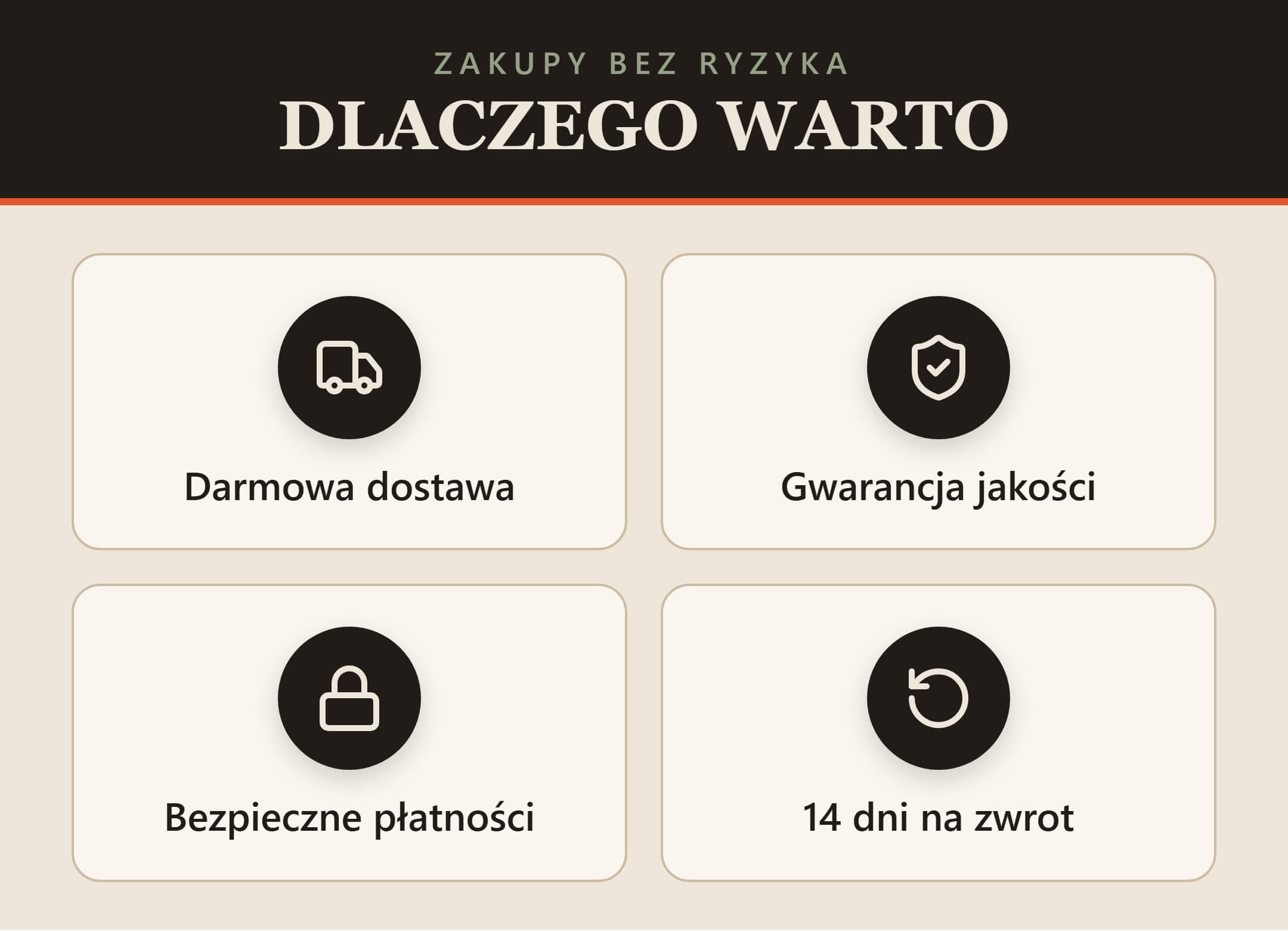 Darmowa dostawa, gwarancja jakości i 14 dni na zwrot – Świat Pokrowców